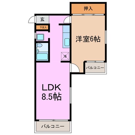 ロアール赤池の物件間取画像